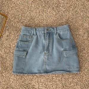 Denim Mini Skirt